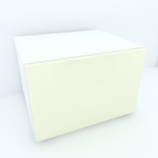 Armonia Comoda alba cu o usa cu sistem push front MDF Vanilie